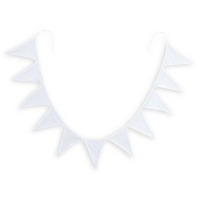 Гирлянда В виде флажков из хлопчатобумажной газовой ткани Kumla единый размер белый LA REDOUTE INTERIEURS  фото, kupilegko.ru